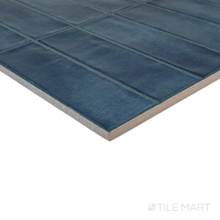 Decoris Artis Navy Blue 13X25 Glossy Porcelain Tile