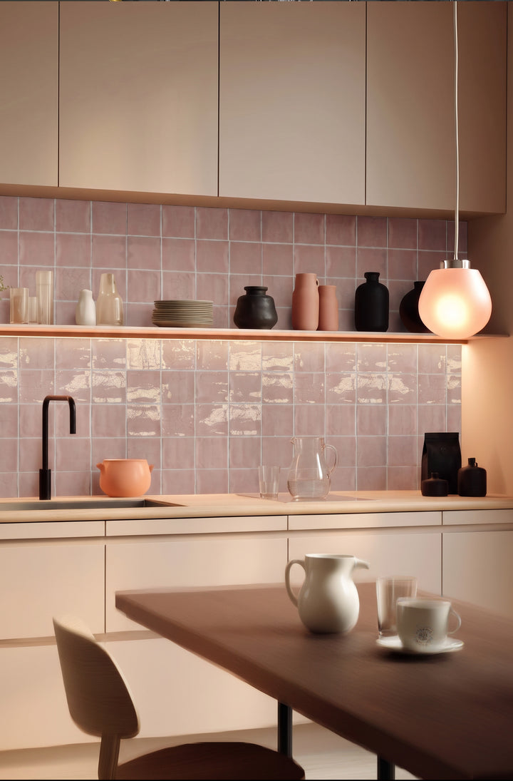 Balance Rosa 5X5 Glossy Ceramic Subway Tile