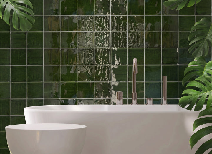 Balance Verde 5X5 Glossy Ceramic Subway Tile