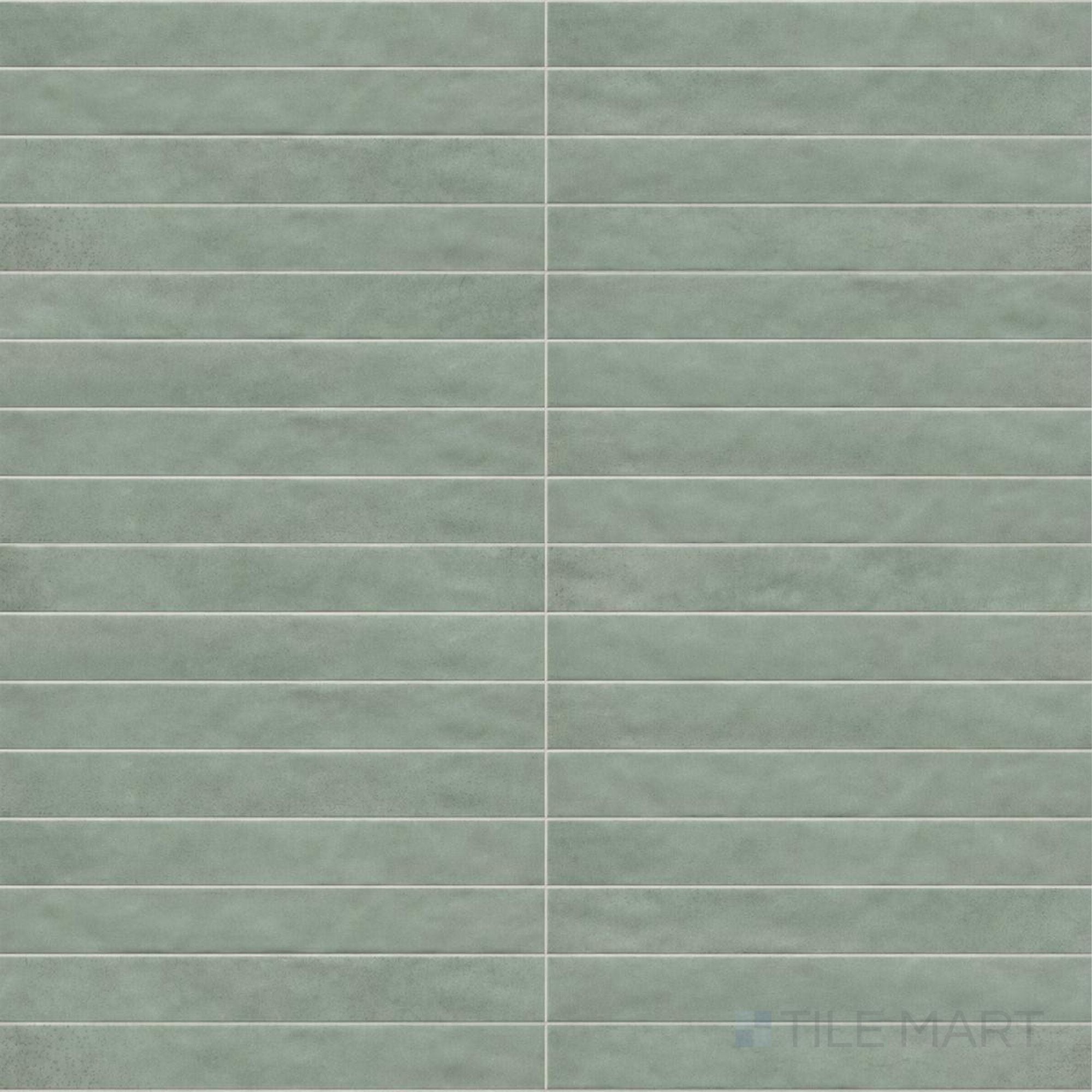 Muir Mint 2X17 Glossy Ceramic Subway Tile | Tilemart