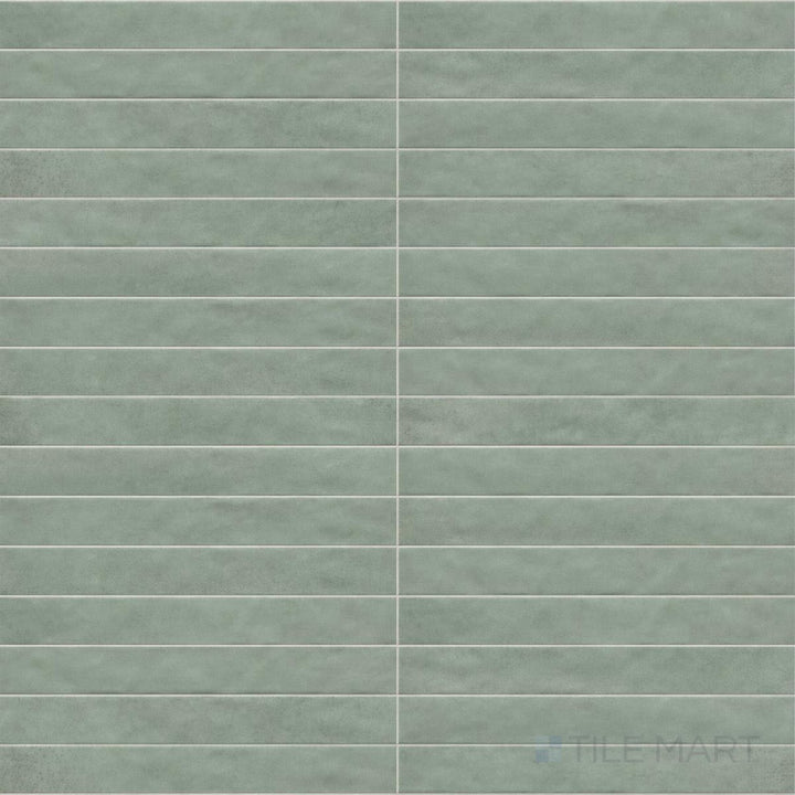 Muir Mint 2X17 Glossy Ceramic Subway Tile