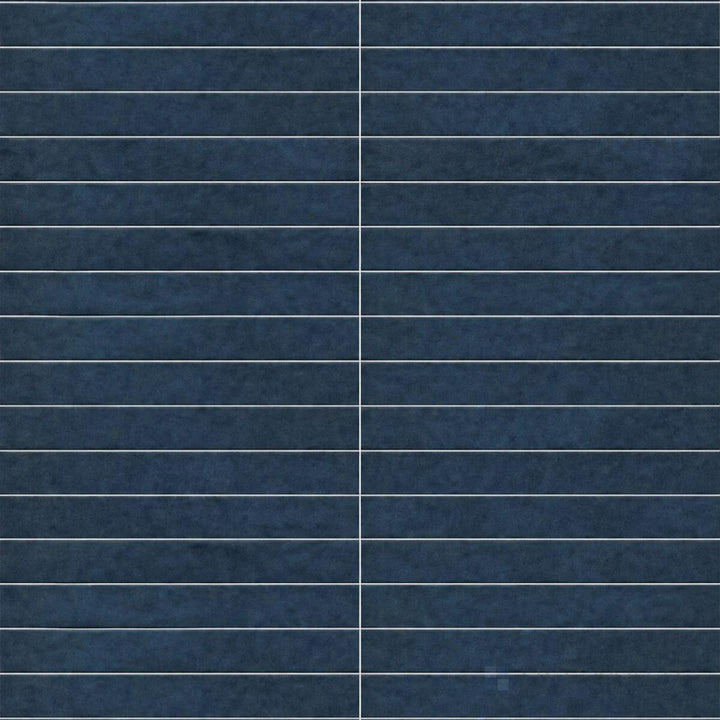 Muir Navy 2X17 Glossy Ceramic Subway Tile