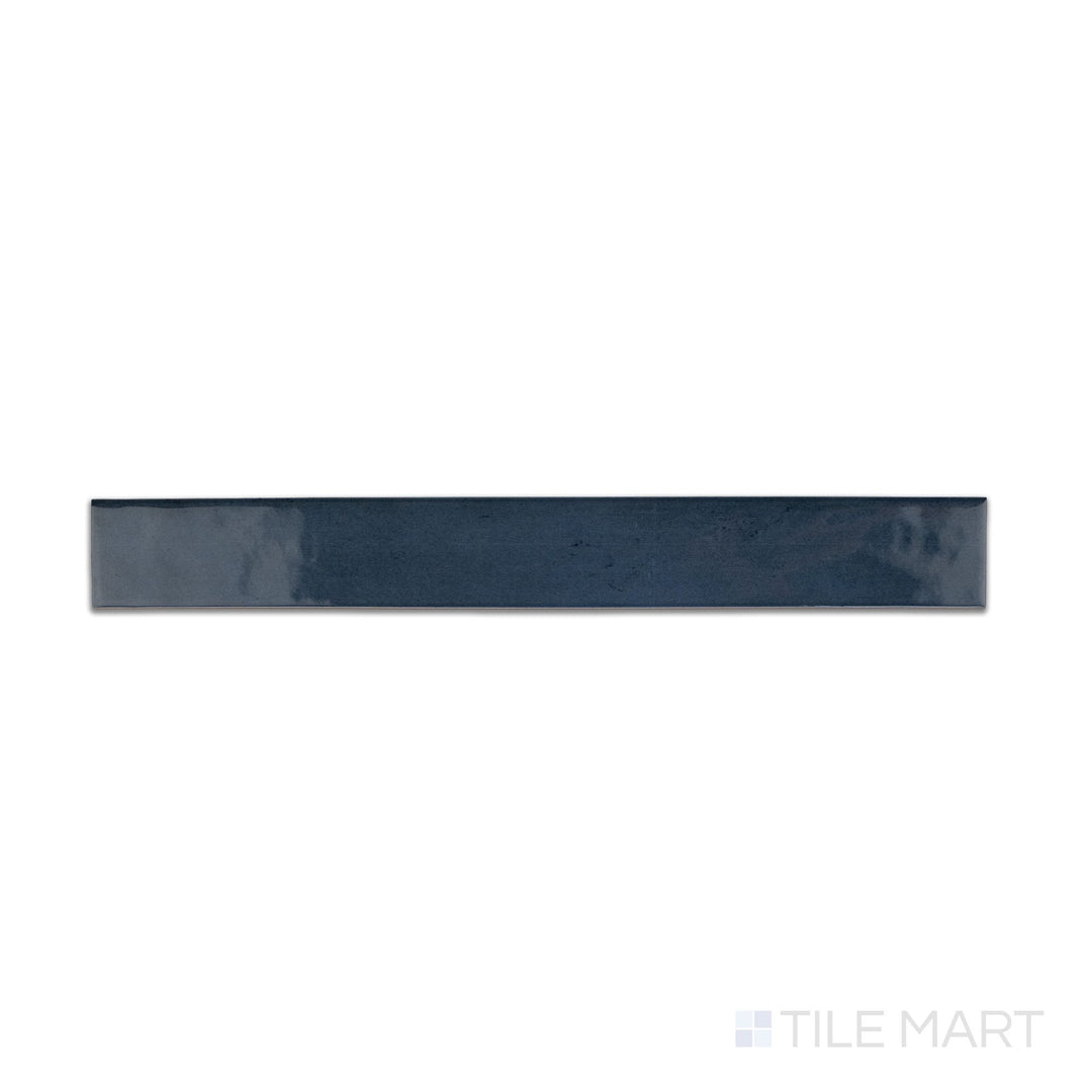 Muir Navy 2X17 Glossy Ceramic Subway Tile