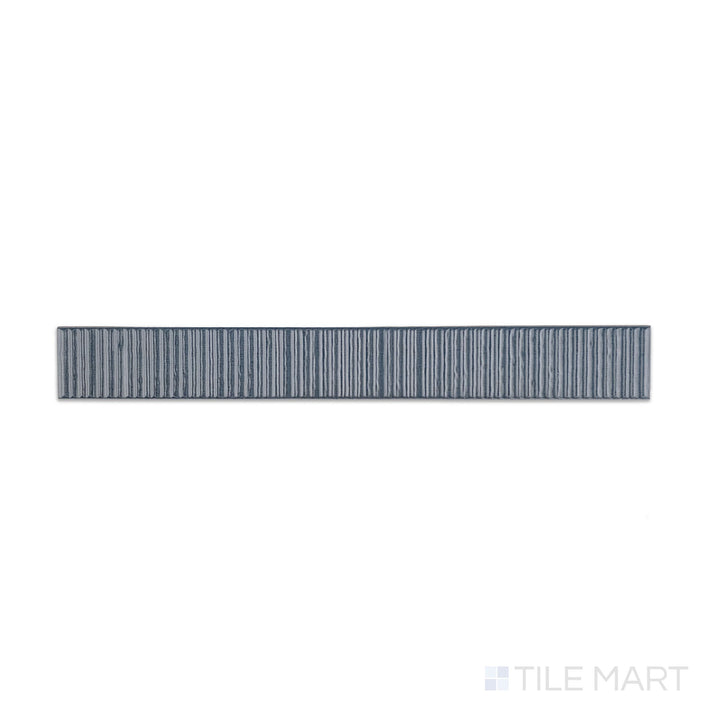 Muir Light Blue Deco 2X17 Glossy Ceramic Tile
