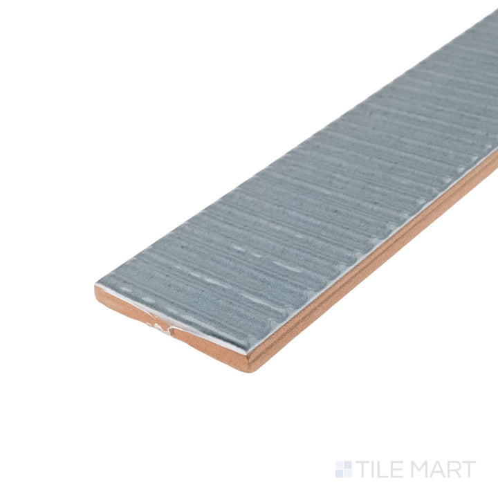 Muir Light Blue Deco 2X17 Glossy Ceramic Tile
