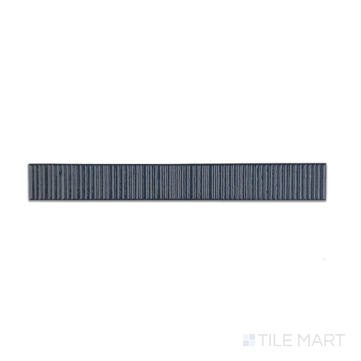 Muir Navy Deco 2X17 Glossy Ceramic Tile