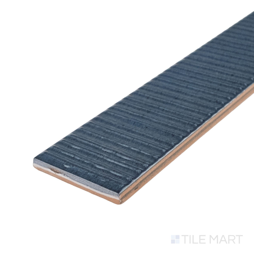 Muir Navy Deco 2X17 Glossy Ceramic Tile