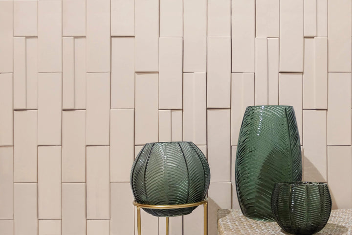 Casablanca Champagne 2X6 Glossy Ceramic Subway Extruded Tile