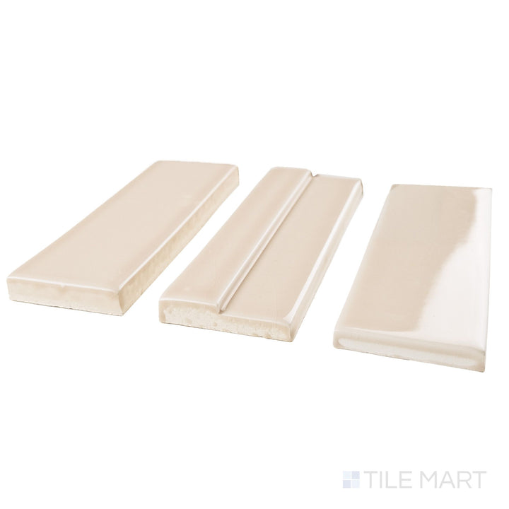Casablanca Champagne 2X6 Glossy Ceramic Subway Extruded Tile