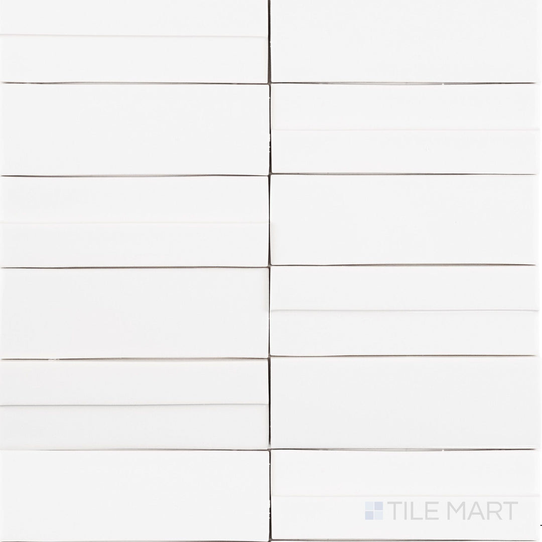 Casablanca Cloud 2X6 Glossy Ceramic Subway Extruded Tile