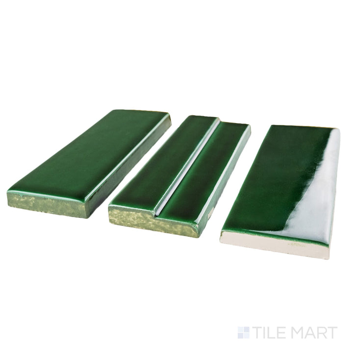 Casablanca Emerald 2X6 Glossy Ceramic Subway Extruded Tile