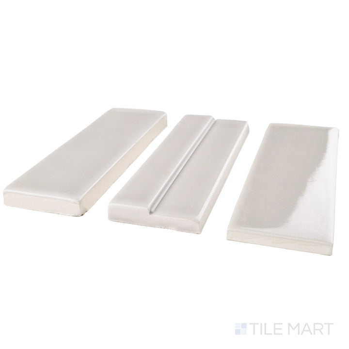 Casablanca Pearl Gray 2X6 Glossy Ceramic Subway Extruded Tile