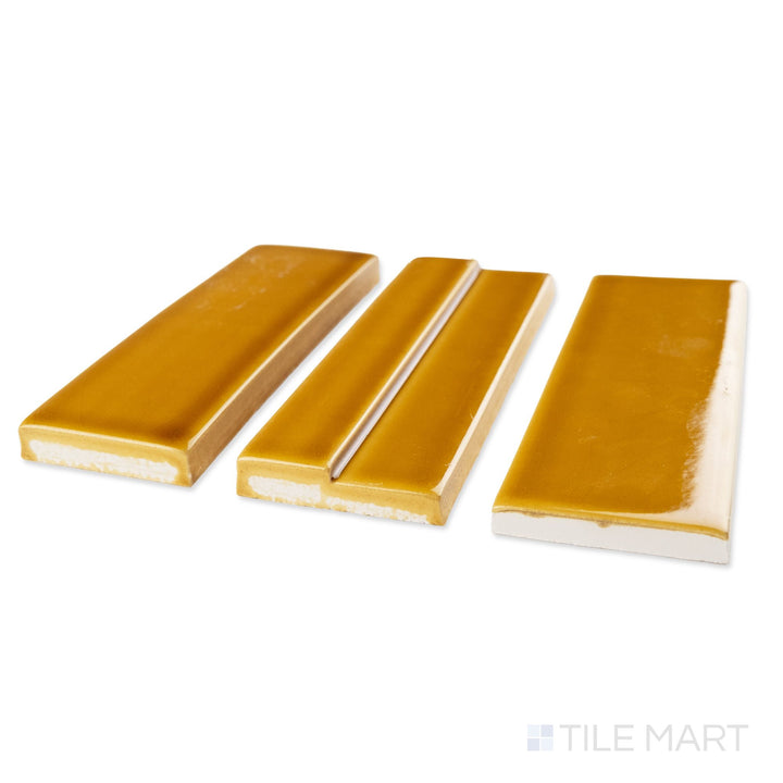 Casablanca Saffron 2X6 Glossy Ceramic Subway Extruded Tile