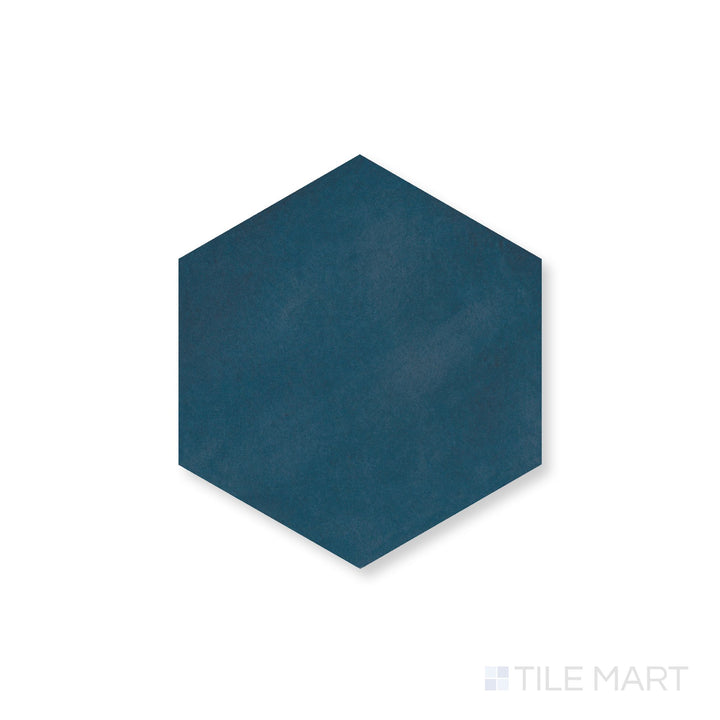 Casablanca Ocean Blue 5.5X6 Hexagon Matte Porcelain Rectified Tile