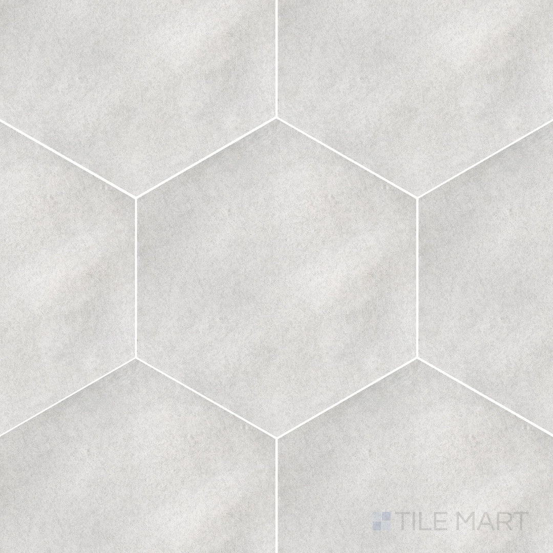 Casablanca Pearl Gray 5.5X6 Hexagon Matte Porcelain Rectified Tile