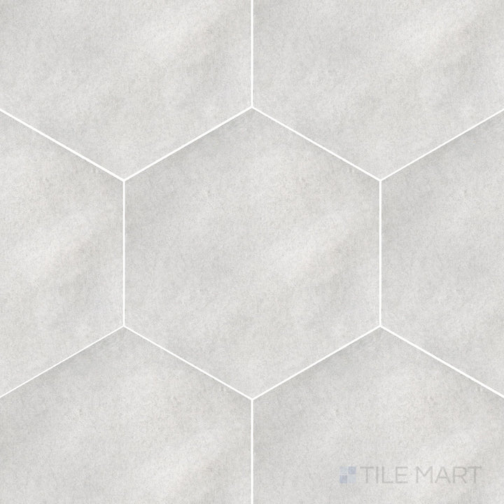 Casablanca Pearl Gray 5.5X6 Hexagon Matte Porcelain Rectified Tile