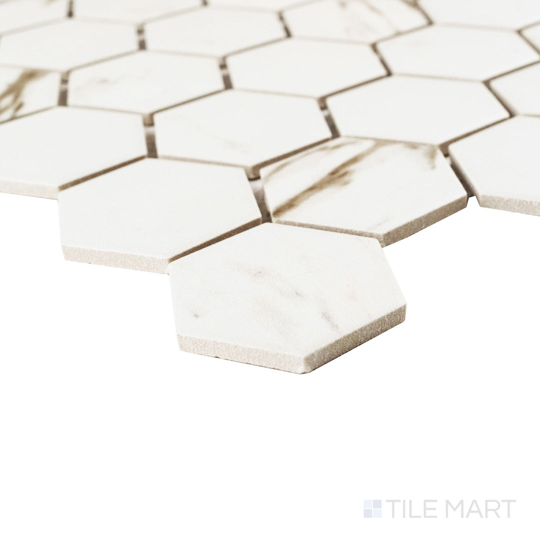 Classics Venetian Gray 2" Hexagon Matte Porcelain Mosaic