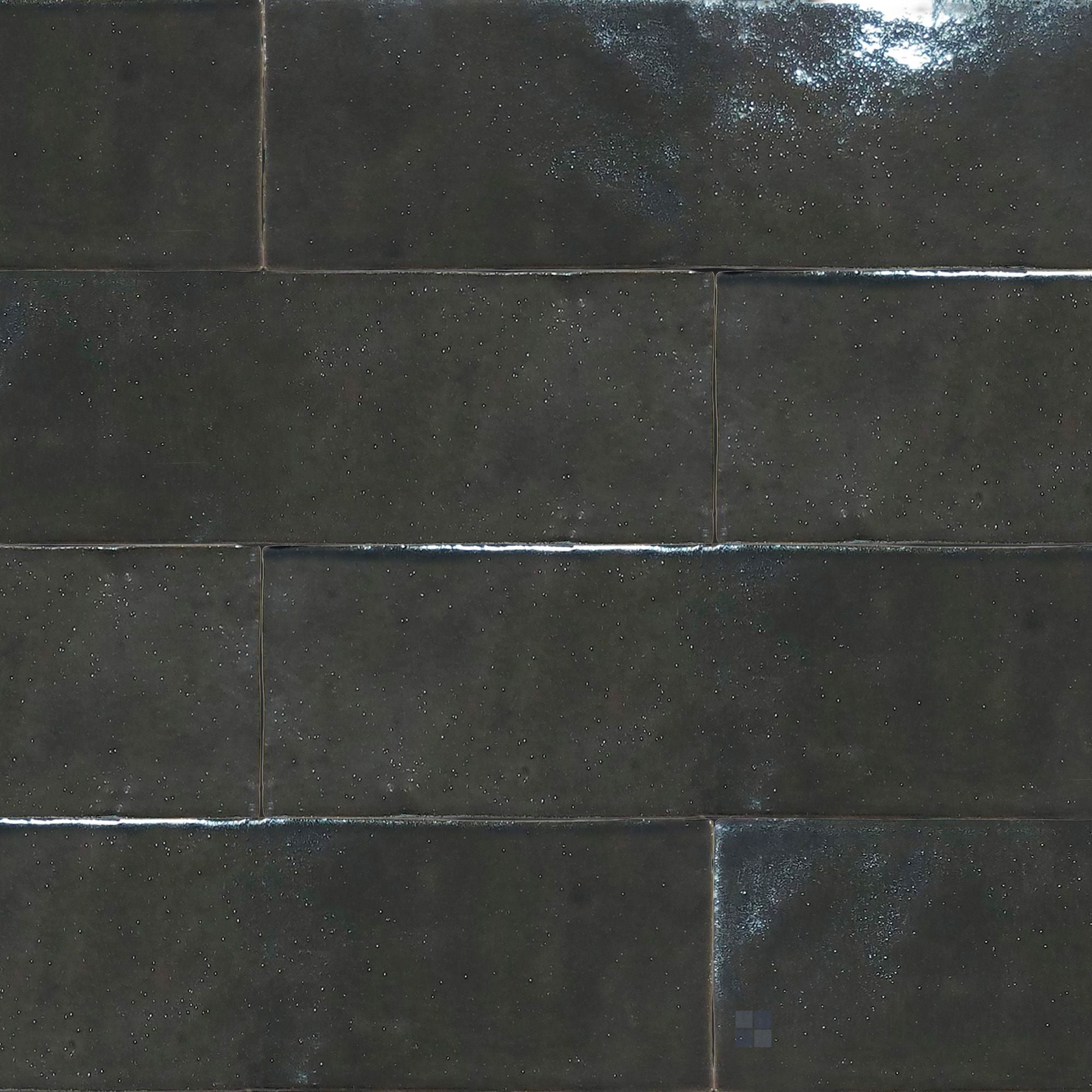 Morbid ブラックメタル black l Marrakesh Berber Black 2.5X8 Semi Gloss Ceramic Subway Tile | Tilemart