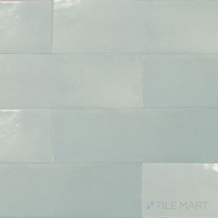 Marrakesh Medina Green 2.5X8 Semi Gloss Ceramic Subway Tile
