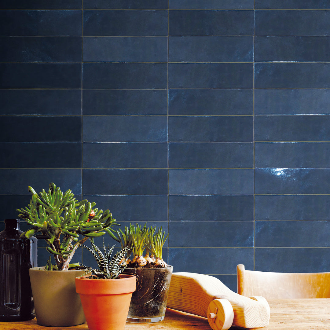 Marrakesh Meknes Marine 2.5X8 Semi Gloss Ceramic Subway Tile