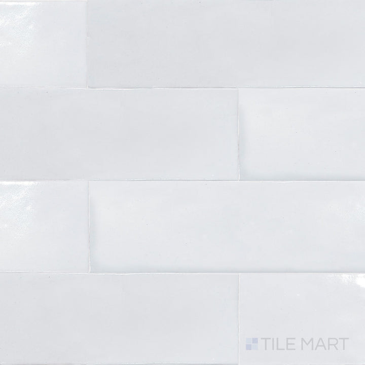 Marrakesh Sahara White 2.5X8 Semi Gloss Ceramic Subway Tile