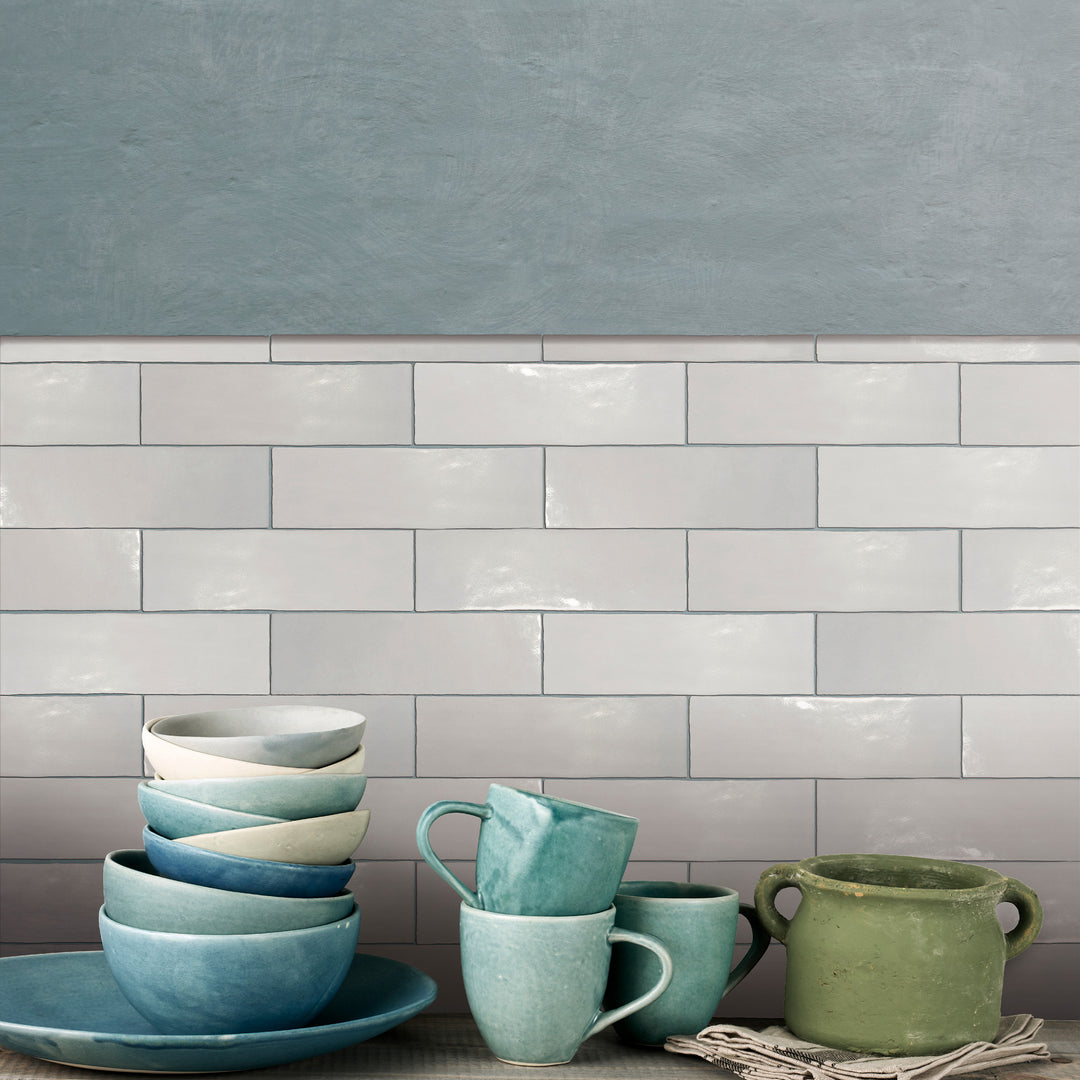 Marrakesh Sidi Salt 2.5X8 Semi Gloss Ceramic Subway Tile