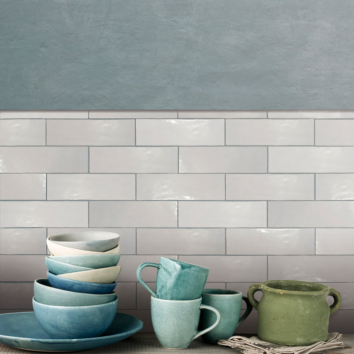 Marrakesh Sidi Salt 2.5X8 Semi Gloss Ceramic Subway Tile