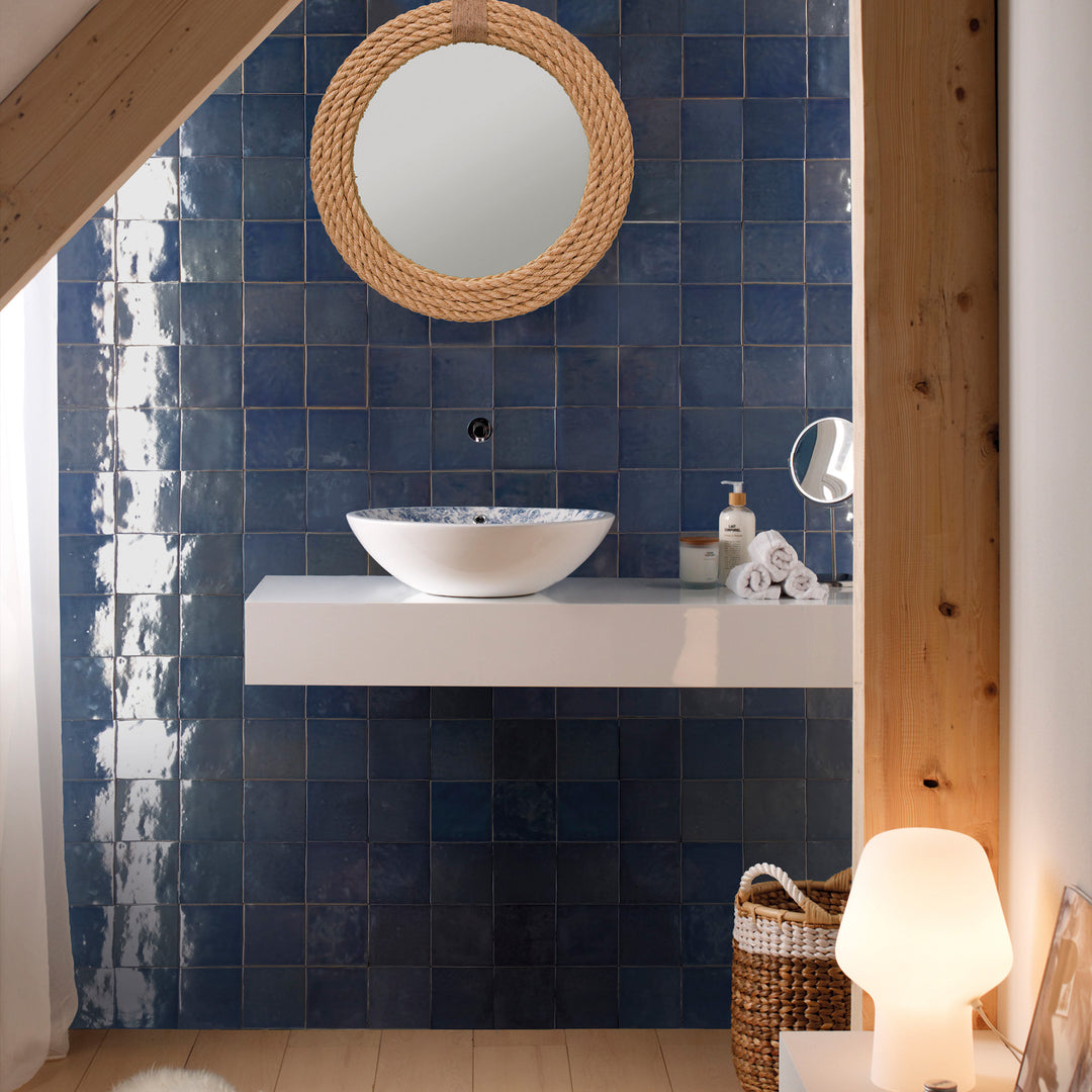 Marrakesh Meknes Marine 4X4 Semi Gloss Ceramic Tile