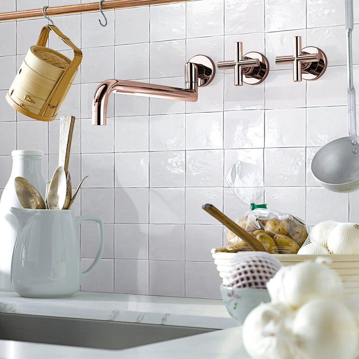 Marrakesh Sahara White 4X4 Semi Gloss Ceramic Tile