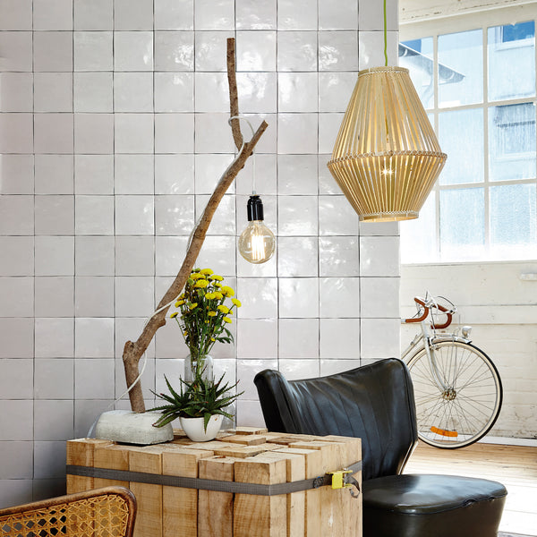 Marrakesh Sidi Salt 4x4 semi-gloss ceramic tile reflecting a Moroccan-inspired warmth with its soft Sidi salt tone and softly lustrous semi-gloss finish