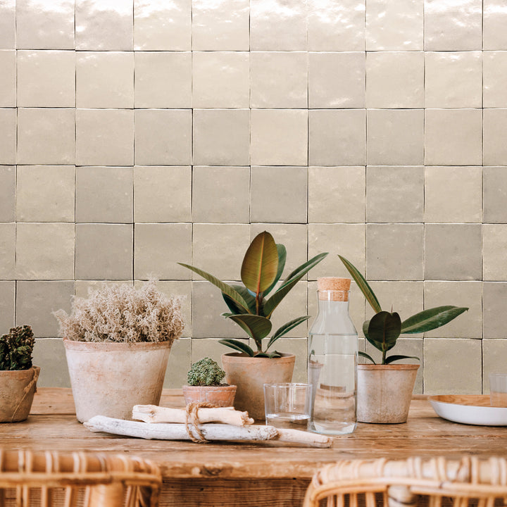 Marrakesh Tantan Beige 4X4 Semi Gloss Ceramic Tile