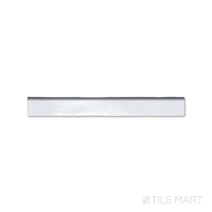 Marrakesh Sahara White 1X8 Semi Gloss Ceramic Bullnose