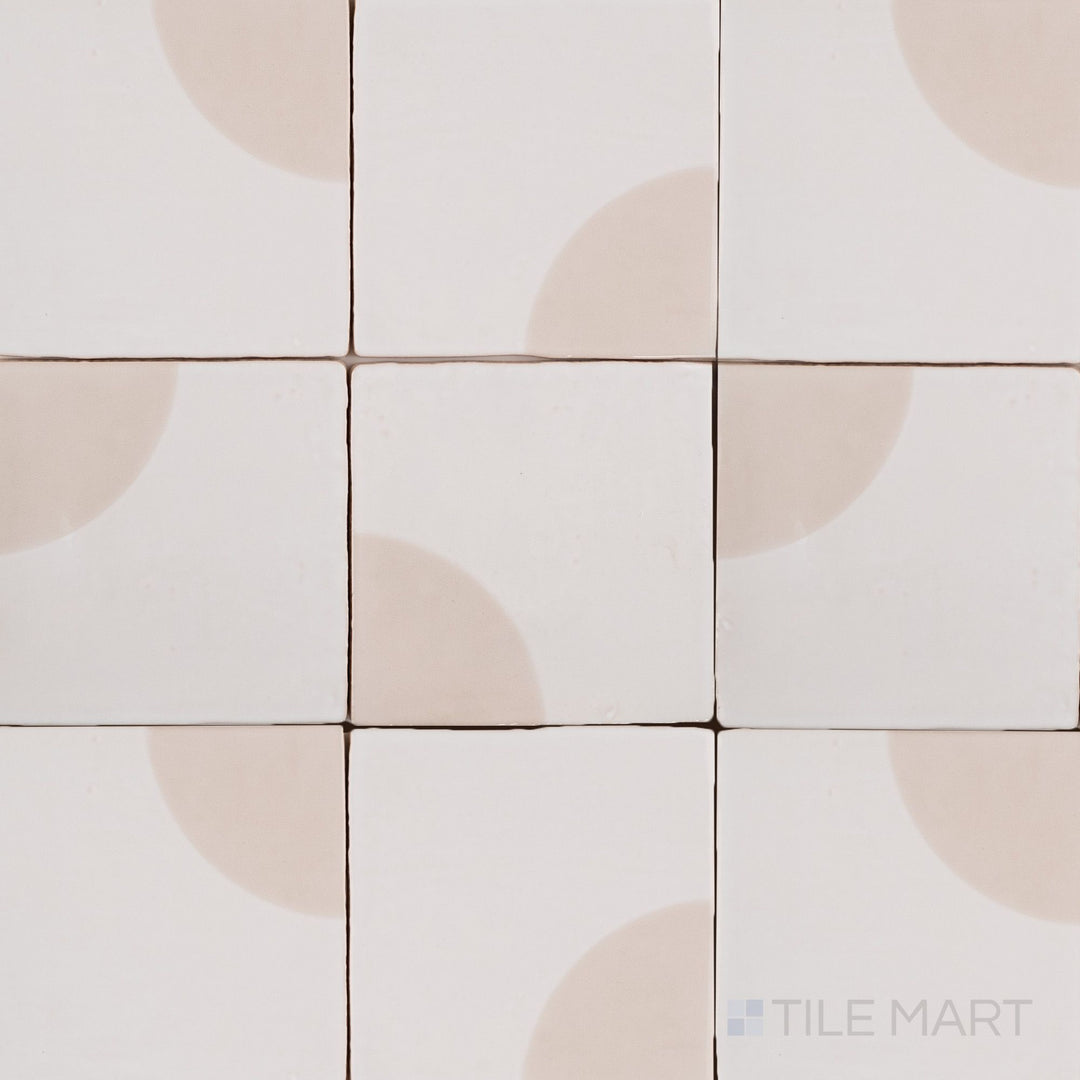 Melody Easton White Chloe Decor 5X5 Glossy Ceramic Tile