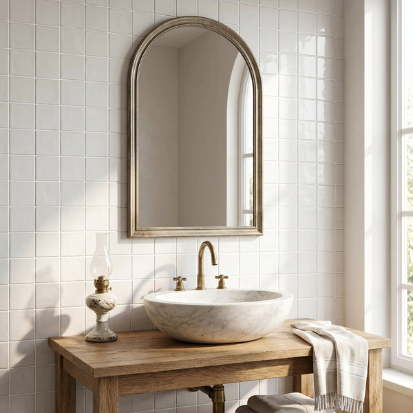 Melody Easton White 5x5 glossy ceramic tile reflecting a clean, vibrant character with its clean Easton white tone and bright glossy finish