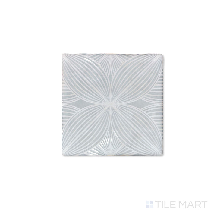 Melody Eme Ash Audrey Deco 5X5 Glossy Ceramic Tile