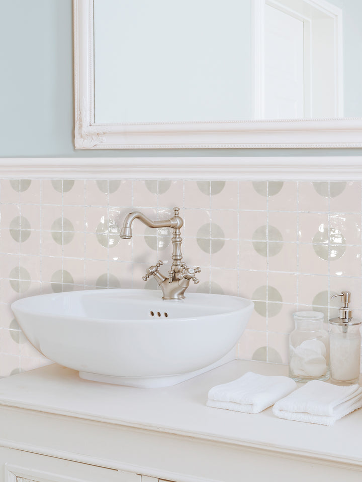 Melody Eme Ash Chloe Decor 5X5 Glossy Ceramic Tile