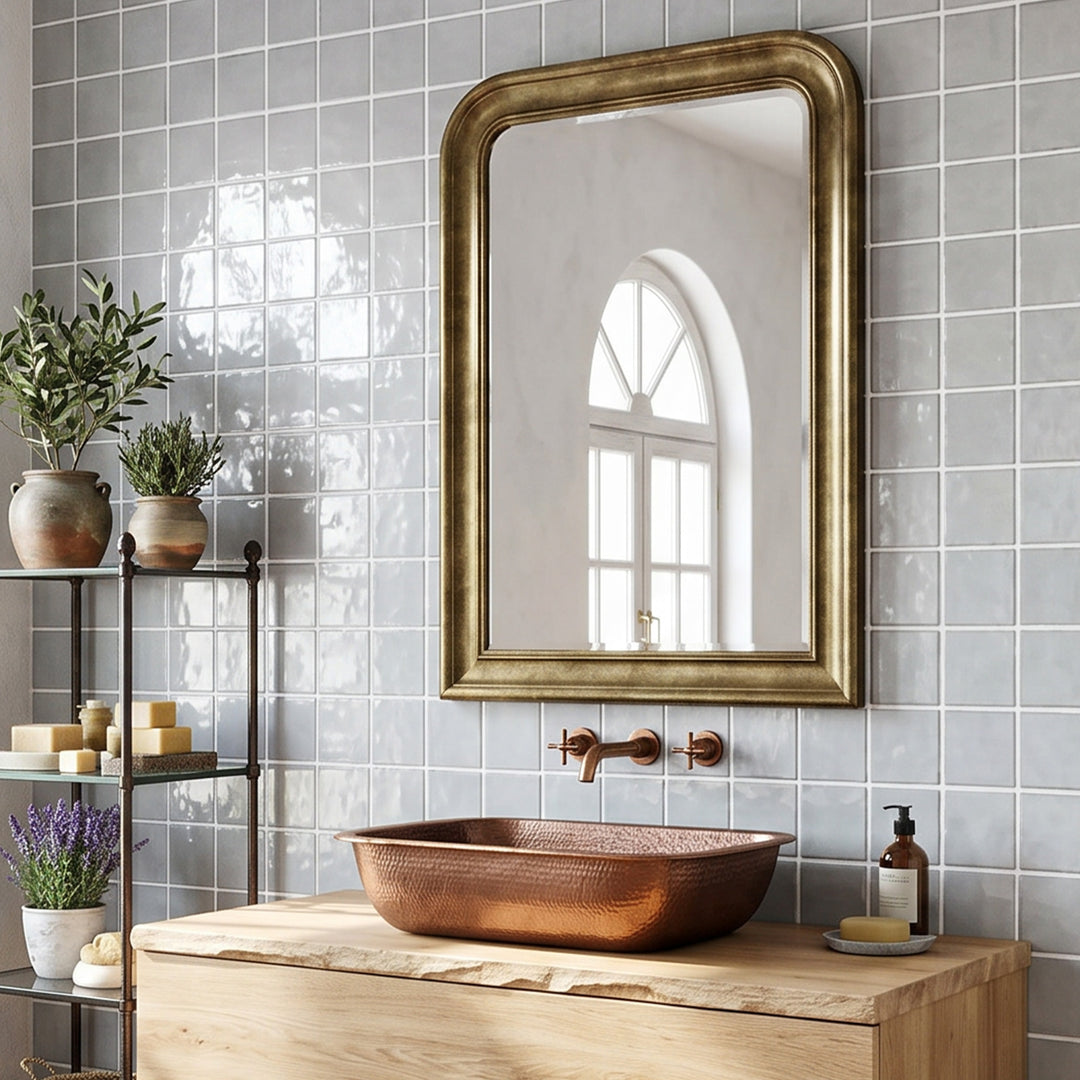 Melody Eme Ash 5X5 Glossy Ceramic Tile