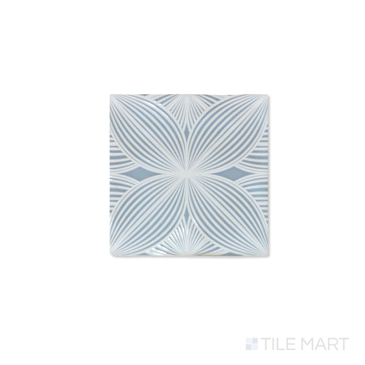Melody Lyric Blue Audrey Decor 5X5 Glossy Ceramic Tile