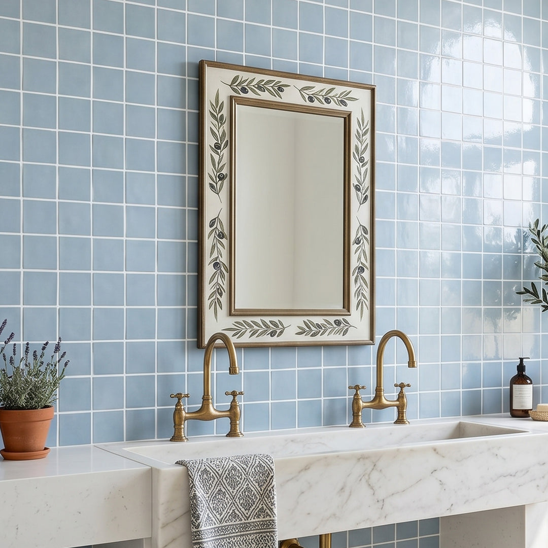 Melody Lyric Blue 5X5 Glossy Ceramic Tile