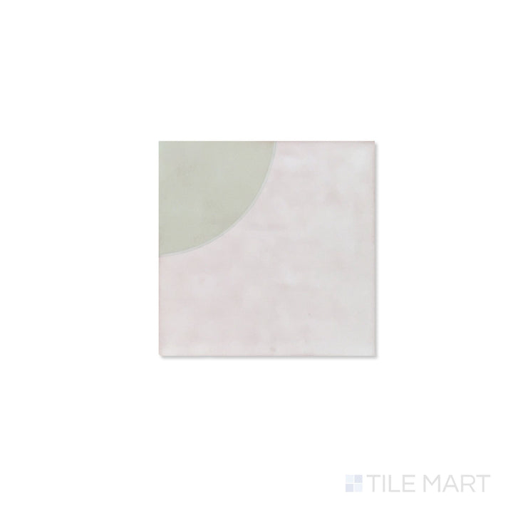 Melody Mint Grey Chloe Decor 5X5 Glossy Ceramic Tile