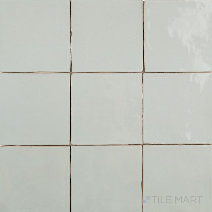 Melody Mint Grey 5X5 Glossy Ceramic Tile