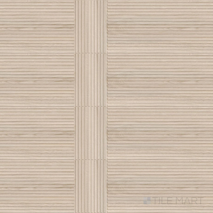 New Dimensions Light Oak Linear 12X36 Matte Ceramic Textured Panel