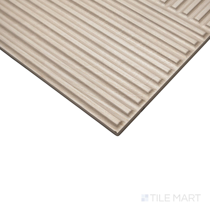 New Dimensions Light Oak Linear 12X36 Matte Ceramic Textured Panel