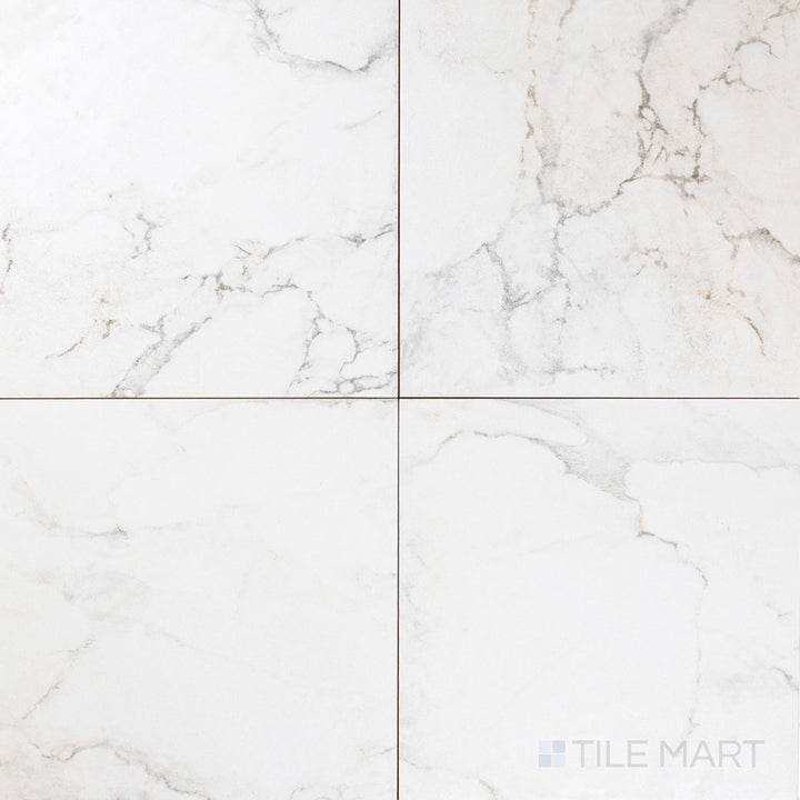 Parisian Chequer Blanche 12X12 Honed Porcelain Rectified Tile