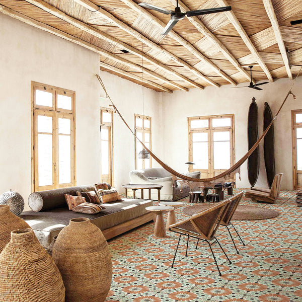 Retrospectives Covent Garden 8x8 matte porcelain tile emphasizing its warm earthy Covent Garden tone and understated vintage-inspired matte character