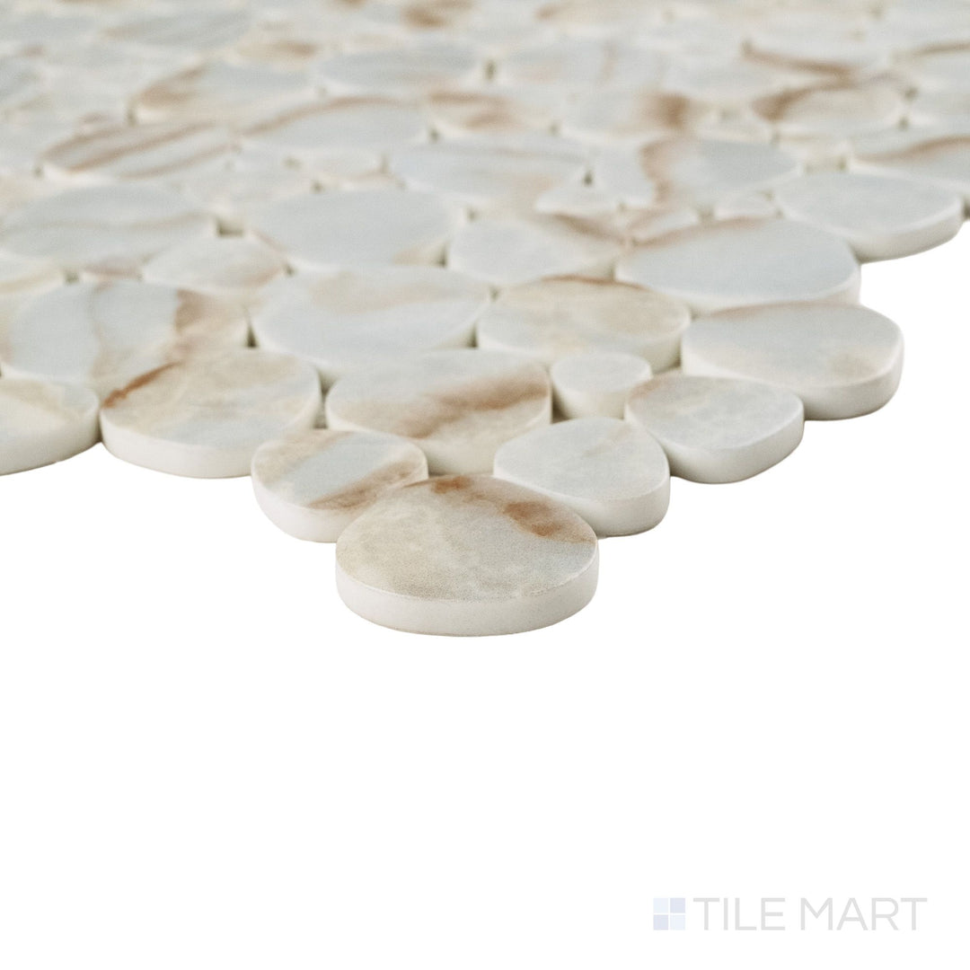 Simple Stone Oro Pebble Matte Glass Mosaic