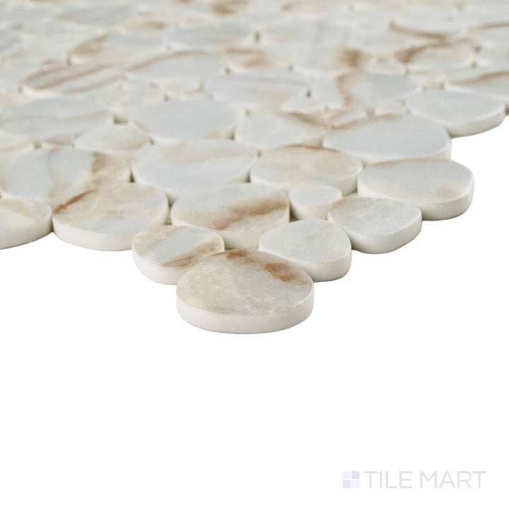 Simple Stone Oro Pebble Matte Glass Mosaic