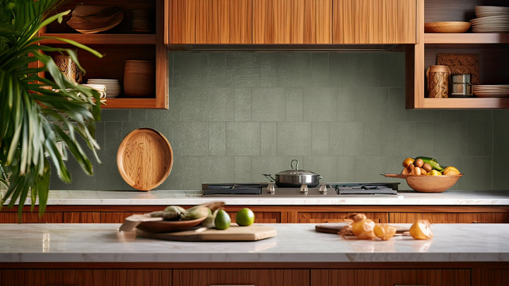Spatula Sage Mist 3.5X7 Matte Porcelain Subway Tile