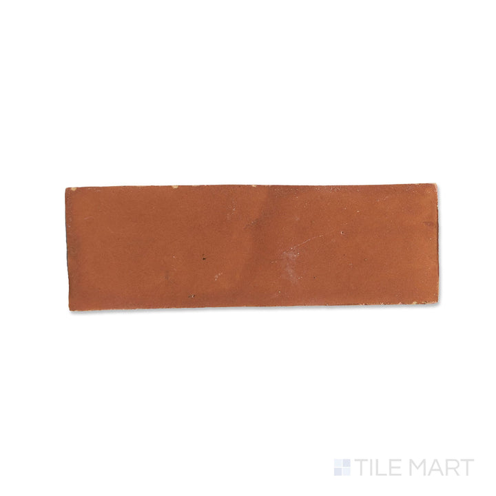 Zellige Classique Al Hamra 2X6 Glossy Terracotta Subway Hand Cut Tile