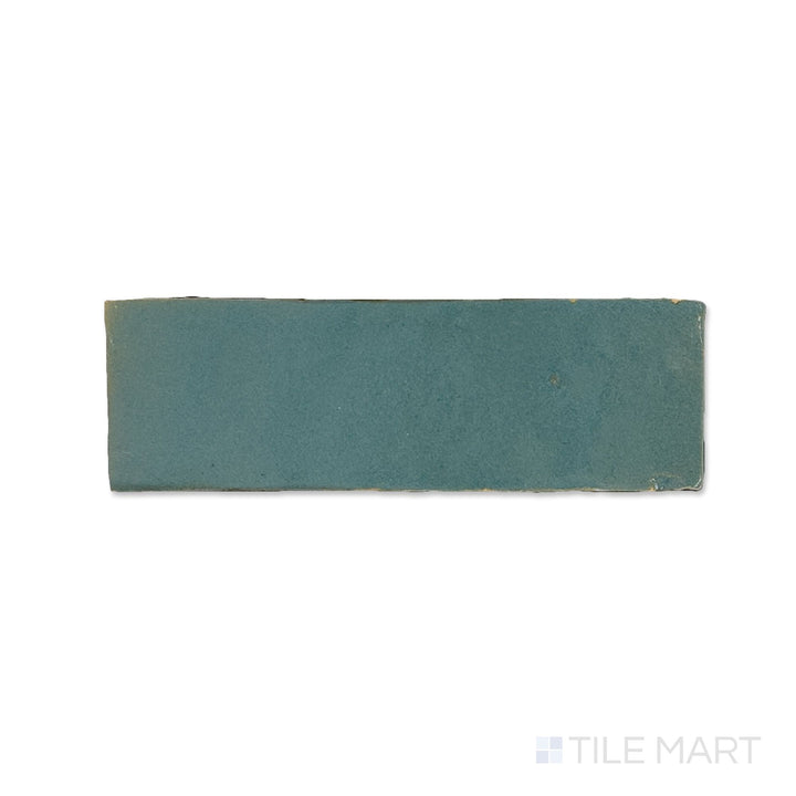 Zellige Classique Blue City 2X6 Glossy Terracotta Subway Hand Cut Tile